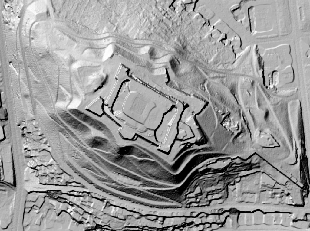 Digitales Modell des Reliefs von Spielberg. (Museum der Stadt Brünn)