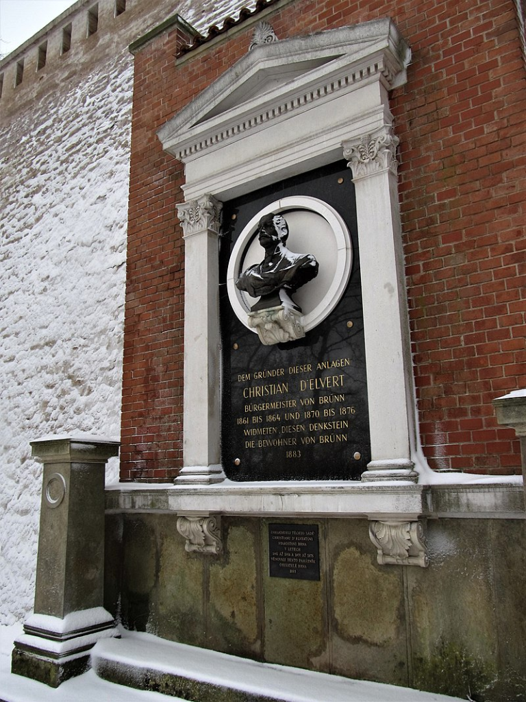 Monument of Christian d'Elvert in the Špilberk Park